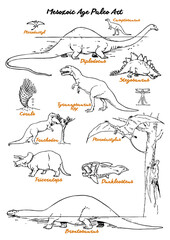 Mesozoic Age Paleo Art