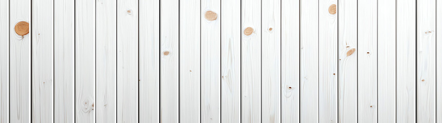 Obraz premium White wooden background with smooth texture and natural knots, perfect for various design projects. This clean and bright surface adds fresh touch to any setting