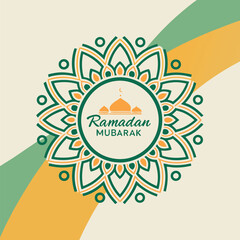 Ramadan & Eid Mubarak vector