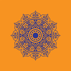 Colorful decorative floral  mandala