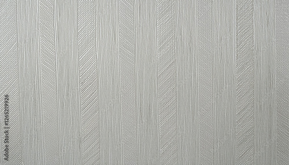 Poster textured silver vertical stripes with geometric patterns on fabric, elegant linear design, subtle sh