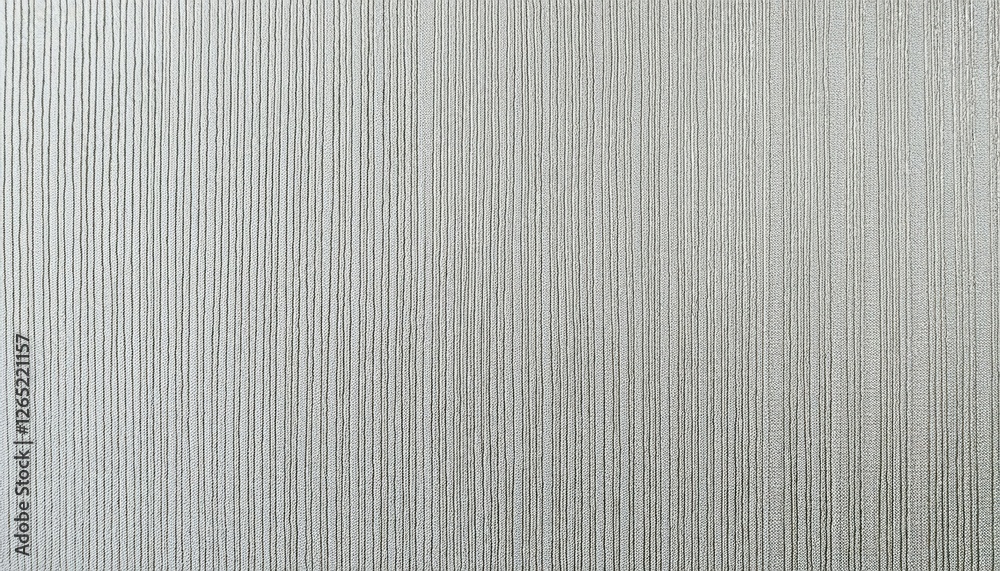 Poster textured silver vertical stripes with geometric patterns on fabric, elegant linear design, subtle sh