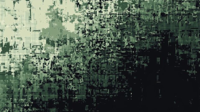 Vector illustration of a modern light green camouflage pattern with pixels creating a dynamic and abstract digital texture for background design, military or modern fashion concept