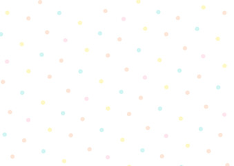 手描きの水玉模様の背景　かわいいパターンのスウォッチ素材02