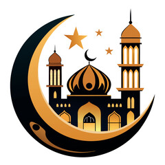 Ramadan & Eid Mubarak vector