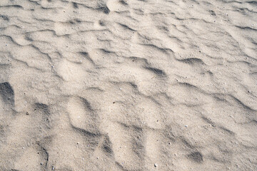 Top view of Fine sand texture natural background Summer and travel background, High quality nature beach background