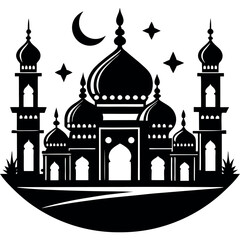 Ramadan & Eid Mubarak vector illustration 