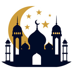 Ramadan & Eid Mubarak vector
