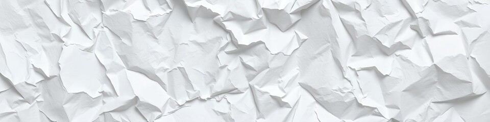 Crumpled white paper texture