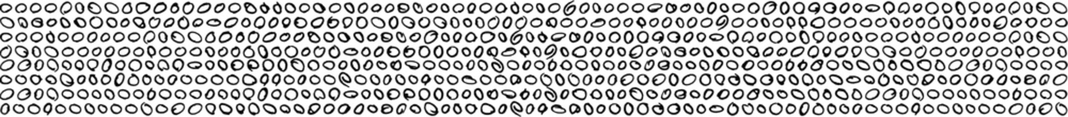 hand drawn circles texture, small circles made with pen on paper aligned to create a pattern
