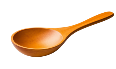 Elegant wooden spoon for cooking and serving dishes.