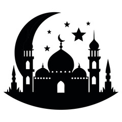 Ramadan & Eid Mubarak vector