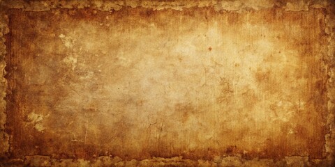 Vintage Brown Distressed Background Texture with Faded Borders - Stock Photo