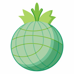 ribbed kohlrabi globe 