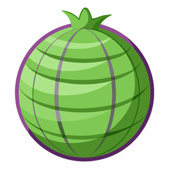 ribbed kohlrabi globe 