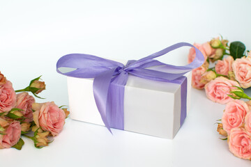 gift box with flowers