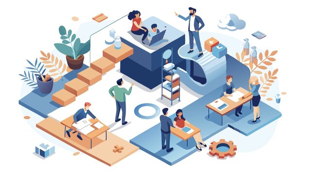 The top-down perspective provides a clear overview of their collaborative work process.