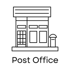 Post Office – Mail Center Representing Communication and Postal Services
