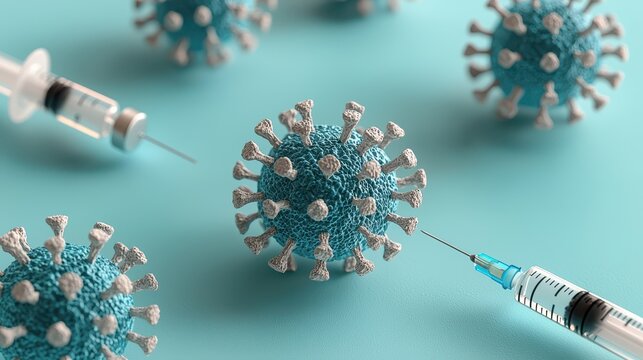 Vaccination campaign against covid-19 global health medical illustration scientific environment macro viewpoint