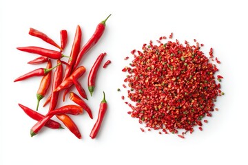 Naklejka premium Hyper-realistic Hot Chili Peppers