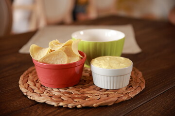 Snacks to Share: Chips, Nachos, and Dip in a Cozy Setting