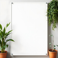 Empty white board