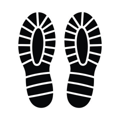 vector illustration of a foot prints