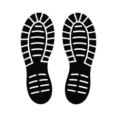 vector illustration of a foot prints