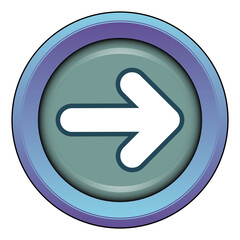 Sticker or sign showing the direction to take