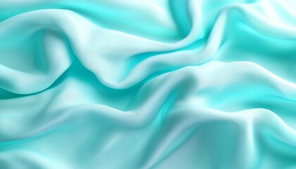 Obraz premium Light Mint to Gentle Seafoam Gradient, Minimalist Monochromatic Wave Texture Pattern Background