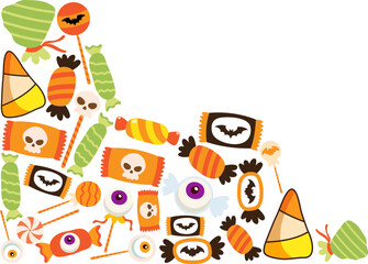 Halloween Candy Corner Illustration