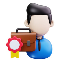 suit 3d render icons