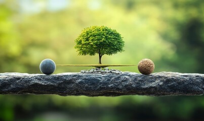 Obraz premium Educational Success and Career Achievement Concept Scene learning, growth, and professional accomplishments. The setting conveys a balance between academic pursuits and the professional, Generative AI