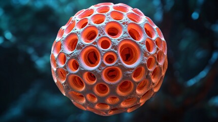 Complex Tech Sphere Rendering