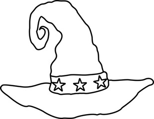 Outline Witch Hat
