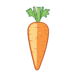 A carrot icon simple flat style illustration 