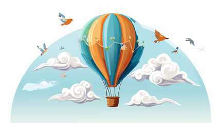 気球のイラスト