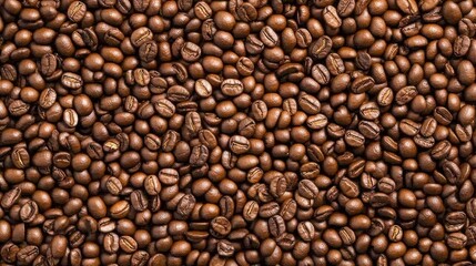 Fototapeta premium Roasted coffee beans background texture