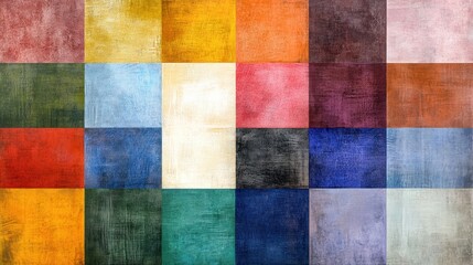 Fototapeta premium Colorful textured squares background design