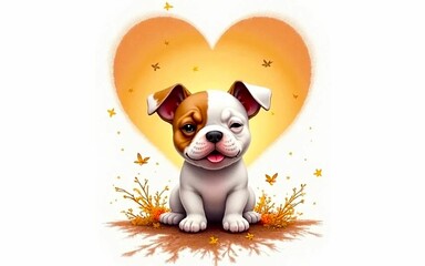 Dog with a heart