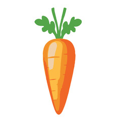 A carrot icon simple flat style illustration 