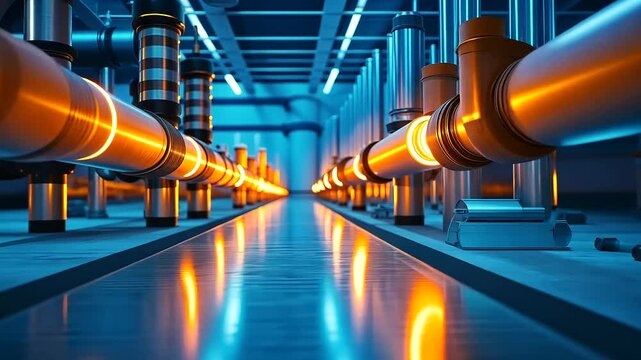 A high-voltage electrical substation, where multi-core copper cables run along metal conduits, connecting critical power infrastructure with precision.