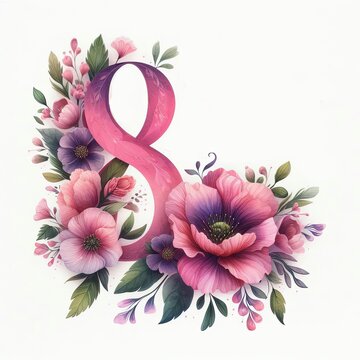 8 de marzo. concepto dia de la mujer