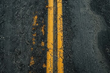 Fototapeta premium asphalt road grey surface. Detailed photo textured background