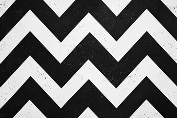 Black and white zig-zag pattern abstract background texture graphic design.