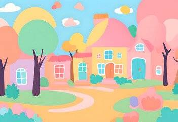 cute colourful pastel background