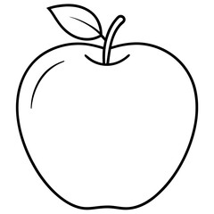 Apple Line Art vector