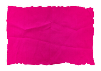 Obraz premium A piece of purple satin fabric on a white background. Isolate a crumpled piece of fabric