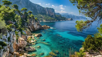 Obraz premium breathtaking view of the French Rivieras