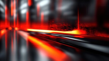 Product designs, close-up of a sleek tech gadget 3D render on a monitor, smooth reflections